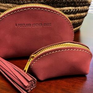 Portland Leather Goods Taco Tassel Pouch and Mini Taco Keychain